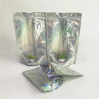 Clear Front Gravure Printing CMYK Color Plastic Holographic Bags