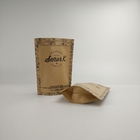 250g 500g Stand Up Zip Lock Black Kraft Paper Eco Friendly Instant Coffee Packaging Pouches With Customized Logo