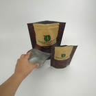 Stand Up Food Grade Biodegradable Coffee Packaging Bags Custom Printed Packaging Aluminium Foil Tea Pouches