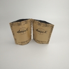 Stand Up  Mylar Packaging Coffee Bag Brown Kraft Paper Manufacturers 12oz Coffee Bags With Valve