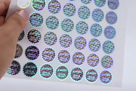 Holographic 60mic Decorative Sticker Adhesive Labels UV CYMK