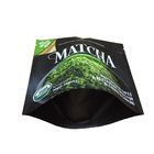 Custom Printing  Bags Aluminum Foil Stand Up Pouch Matcha Green Tea Powder Packing Bags