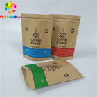 Biodegradable paper bags with  food storage kraft paper bag stand up pouch