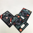 Plastic Super Panther Pill Blister 3D Lenticular Card CMYK