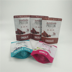 Matte Finish Protein Powder Custom Printed Snack Bags Smell Proof Chocolate Bar Food Grade Bags
