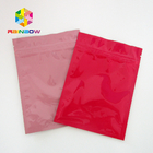 Cosmetic Glossy Finish Zipper Aluminum Foil Bags 100 Mic Reclosable