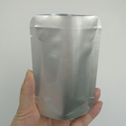 Custom Clear Silver Aluminum Foil Pouch Heat Seal Aluminum Foil Silver Mylar Food Storage  Packaging Bag with Tear Notch