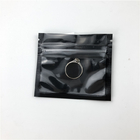 Small Size Plastic Rose Gold Ziplock Pouch Logo Printing Three Side Seal Zipper Bag For Jewellery With Window