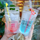 Plastic liquid proof spout pouch mylar bags  wholesale for juice baby food milk tea  Food Pouch packaging Packets