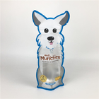 Custom Resealable Plastic Zip Lock Dog Treats Packaging With Clear Window Soft Touch Plastic 3.5g Packs Mylar Bags 