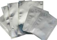 Three Side Seal Foil Pouch Packaging , Silver Food Grade Packaging Bag