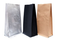 Mouisture Proof Black Matte Aluminum Foil Coffee / Tea Bag Packaging
