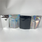 Matte Hologram Stand Up Bag Aluminum Foil See Through Bag For Make Up Tools