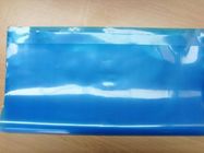 Blue Transparent Three Side Seal Anti Static Bag Zipper for Electronic Products