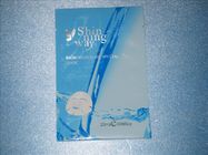 Blue Shinny Way Foil Cosmetic Packaging  Bag Rich Moisture For Special Mask