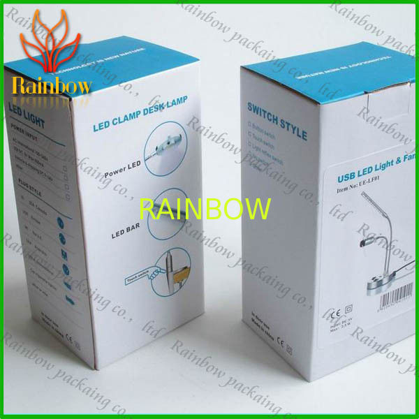 Folding Cosmetic Paper Box Packaging Colorful With White Cardboard
