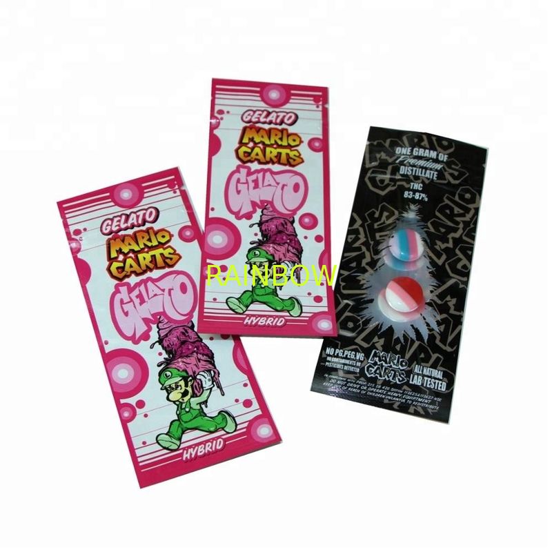 Custom Printed Mylar Bags CBD Vape Cartridges Packaging Bag The Small