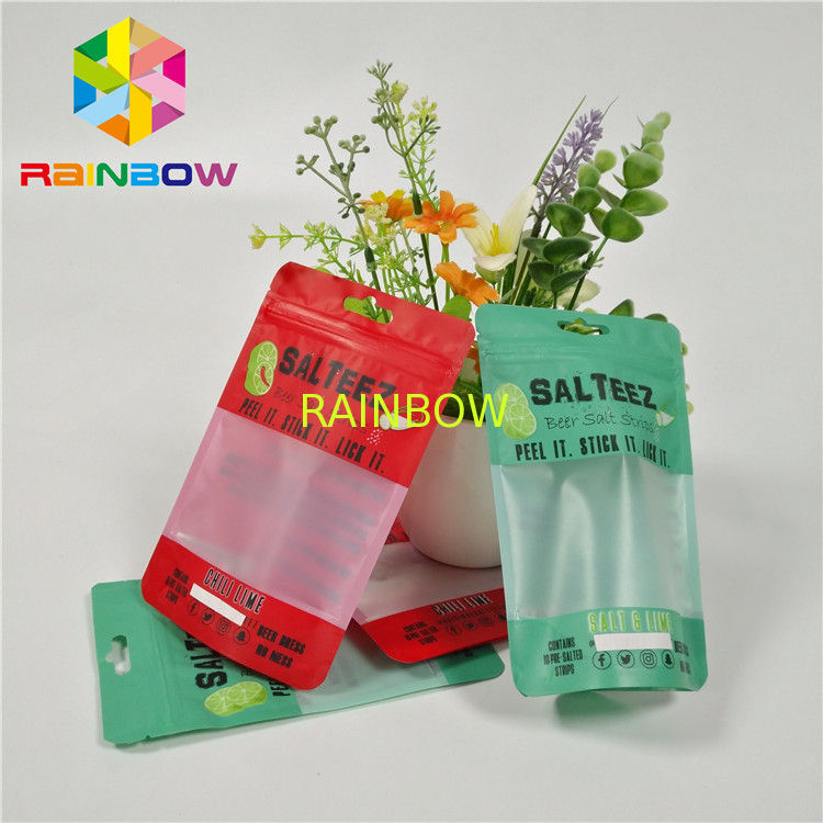 Custom Printed Plastic Bags Food Grade Packaging Bags With Clear
