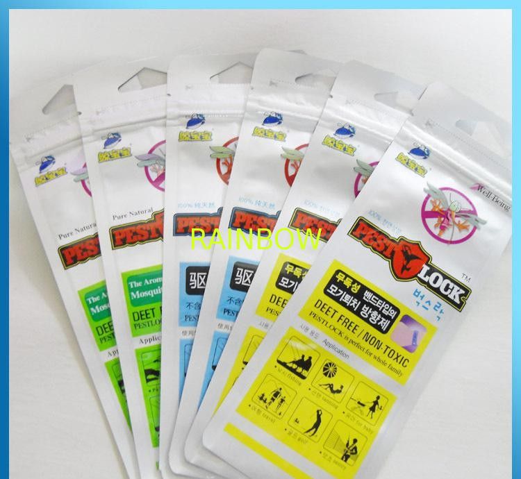 Kids Mosquito Repellent Bracelet Grip Seal Bags 110 Micron With Hanghole