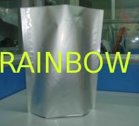 Glossy Plain Silver Stand UP Foil Pouch Packaging k for Food Packaging