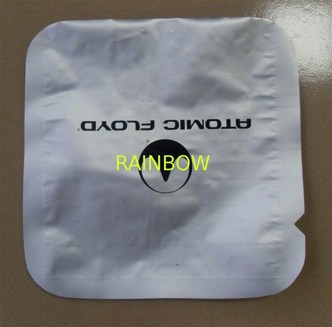 Electronic Products Foil Pouch Packaging Round Corner Silver Three Side Seal