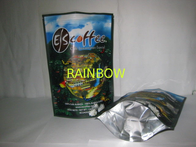 Coffee k Foil Packaging Bags Printing Stand Up Glossy Finish