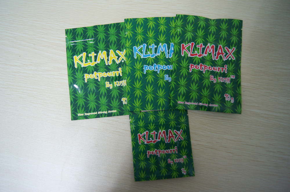 Klimax 10g Strawberry & Blueberry Potpourri Herbal Incense Bags k Packaging