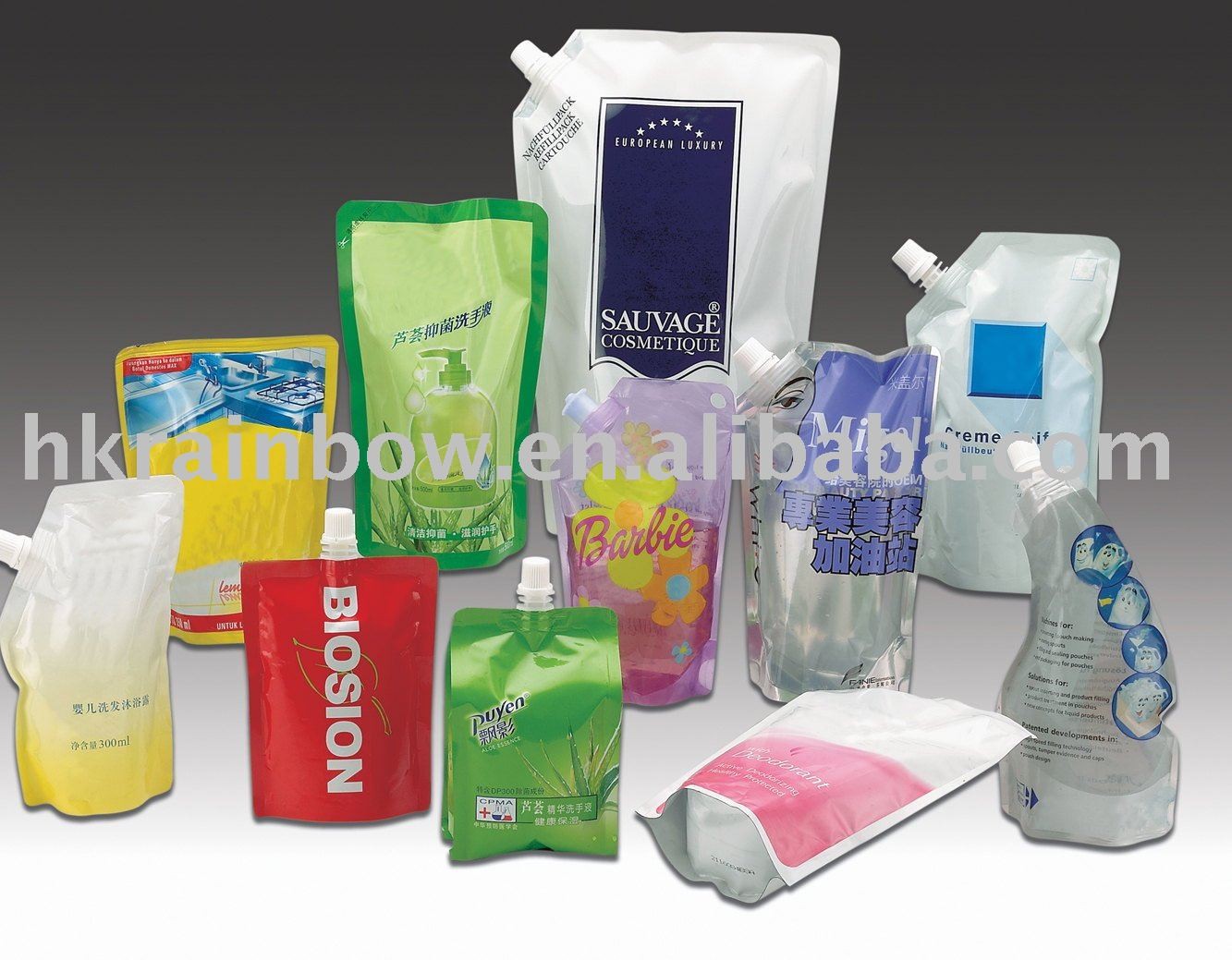 Food Grade Stand Up Spout Pouch Packaging For Liquid Bag Food Grade Stand Up Spout Pouch Packaging For Liquid Bag