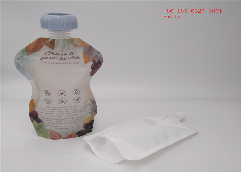 Reusable Spout Pouch Packaging Plastic Squeeze Food Grade For Fruit Juice