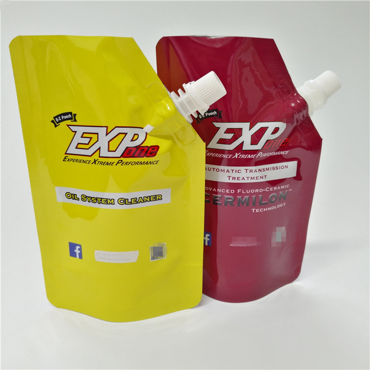 BPA Free Plastic Hair Mask Spout Bags Packaging Liquiddrink Coffee