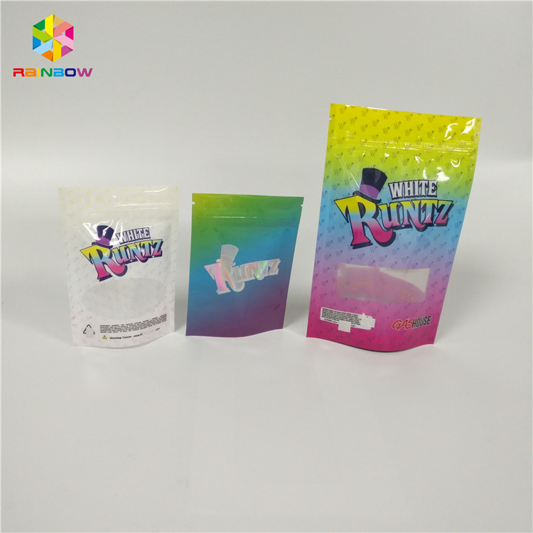 Custom Printed CBD Candy Runtz Bags Resealable k Packaging Smell Proof Mylar Pouch Bag