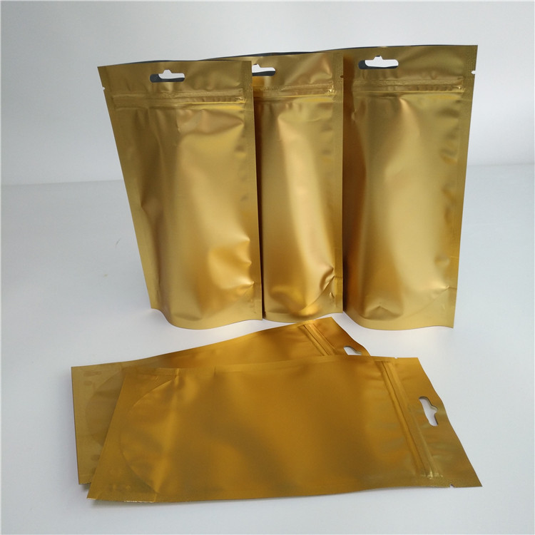 Top Zipper Stand Up Pouch Bags Laminated Material With Euro / Round