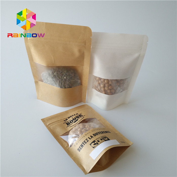 STAND UP POUCH TRANSPARENT//CLEAR with ZIP LOCK//GRIP HEAT SEAL FOOD GRADE BAGS