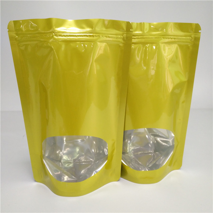 Heat Sealed Dry Food Bags Custom Snack Packaging Aluminum Foil For Tea / Coffee Bean