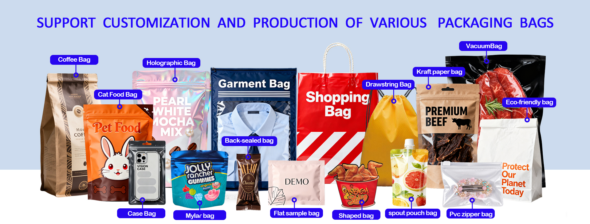 Quality Plastic Pouches Packaging factory