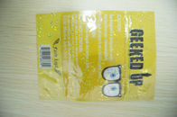 k Herbal Incense Packaging 4g Laser Film Plastic GEEKED UP Yellow
