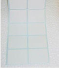 White Rectangle Paper Adhesive Sticker Labels Unprinted In Roll
