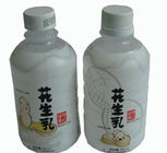 Peanut Milk Bottle Heat Shrink Sleeve Labels Printed Milk , White Pvc