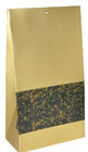 Custom Classic Kraft Paper Packaging For Tea Bags , Flat Bottom