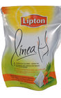 Graceful Curved Lipton PET / VMPET / PE Tea Packaging Bags Stand Up
