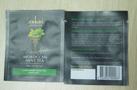 10g Small Packaging Tea Bags / Instant Matt Finish Tea Pouch In Black