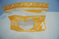 Green Stand Up Vacuum Sealed Bags For Food With Zipper / Window