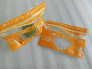 Green Stand Up Vacuum Sealed Bags For Food With Zipper / Window