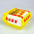 Food Grade Disposable Paper Box Hamburger Packaging Box With Customized Logo