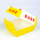 Disposable Paper Box Hamburger Packaging Box With Customized Logo And Printing Content