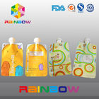 Custmized Printed Spout Pouch Packaging , Nozzle Bags For Liquid Packaging