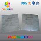 Silvery LDPE Aluminum Foil Plastic Bag / Matte Printed Plastic Pouches Packaging