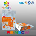 Custom Printed Eight Side Sealed Snack Bag Packaging With Zipper And Window