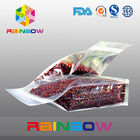 Plastic transparent bottom gusset k beans / food packaging bags