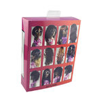 Rainbow Hair Extension Paper Box With Customized Size And Clear Window